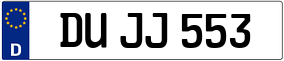 Trailer License Plate